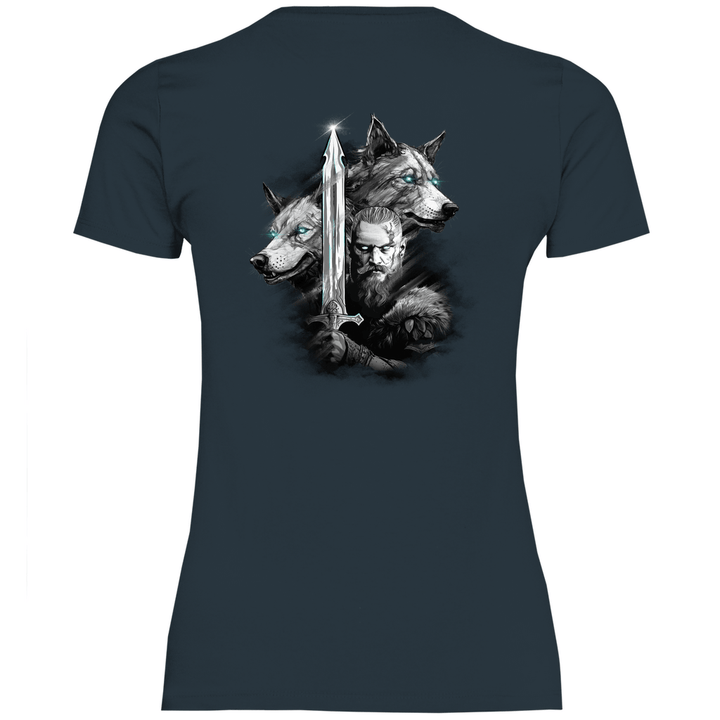 Krieger des Nordens - Damen T - Shirt mit Rückendruck - Textilzauber
