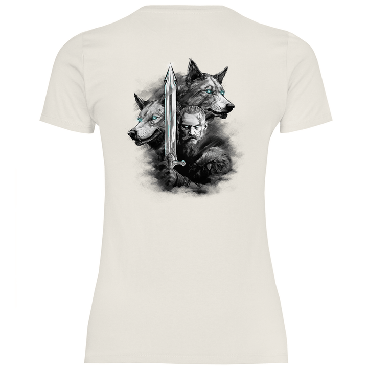 Krieger des Nordens - Damen T - Shirt mit Rückendruck - Textilzauber