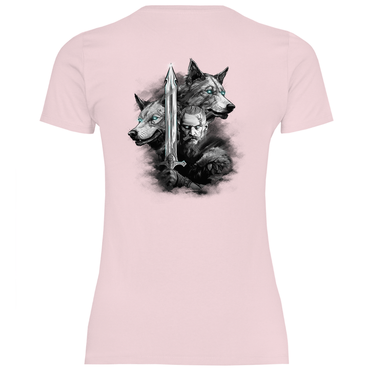 Krieger des Nordens - Damen T - Shirt mit Rückendruck - Textilzauber