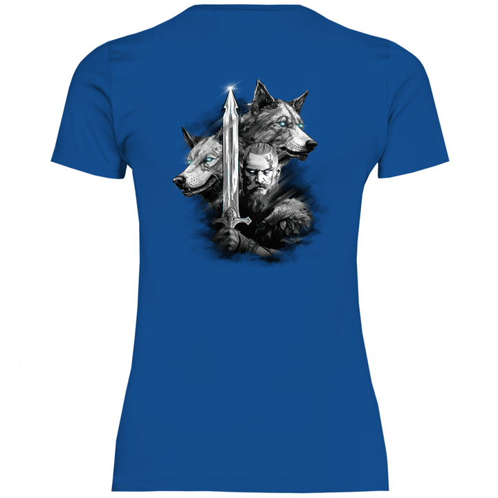 Krieger des Nordens - Damen T - Shirt mit Rückendruck - Textilzauber