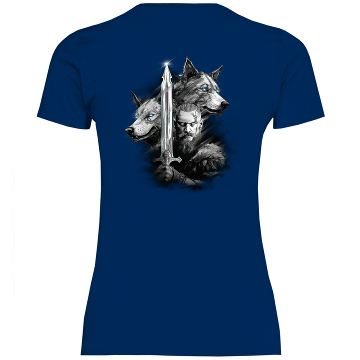 Krieger des Nordens - Damen T - Shirt mit Rückendruck - Textilzauber