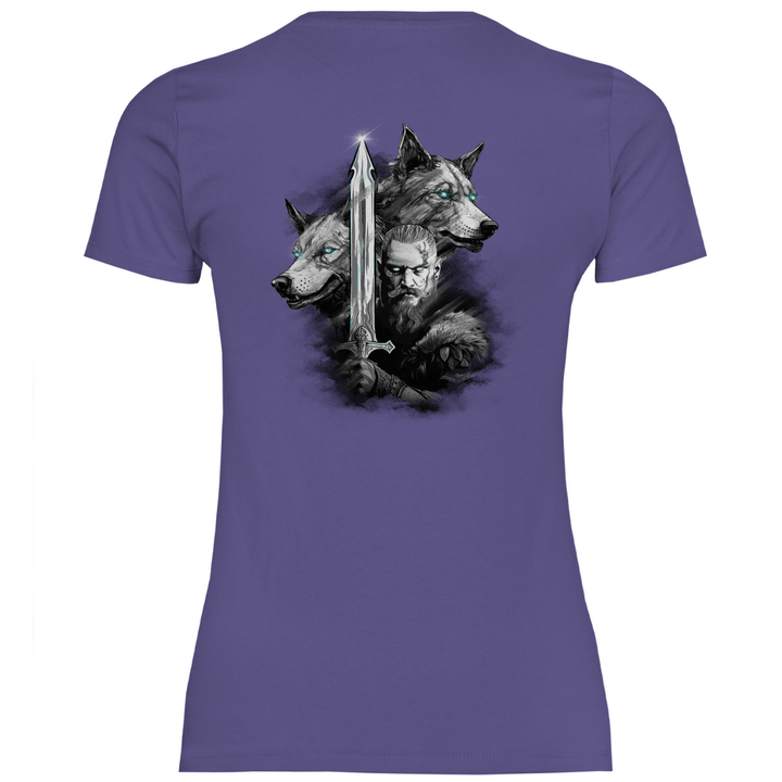 Krieger des Nordens - Damen T - Shirt mit Rückendruck - Textilzauber