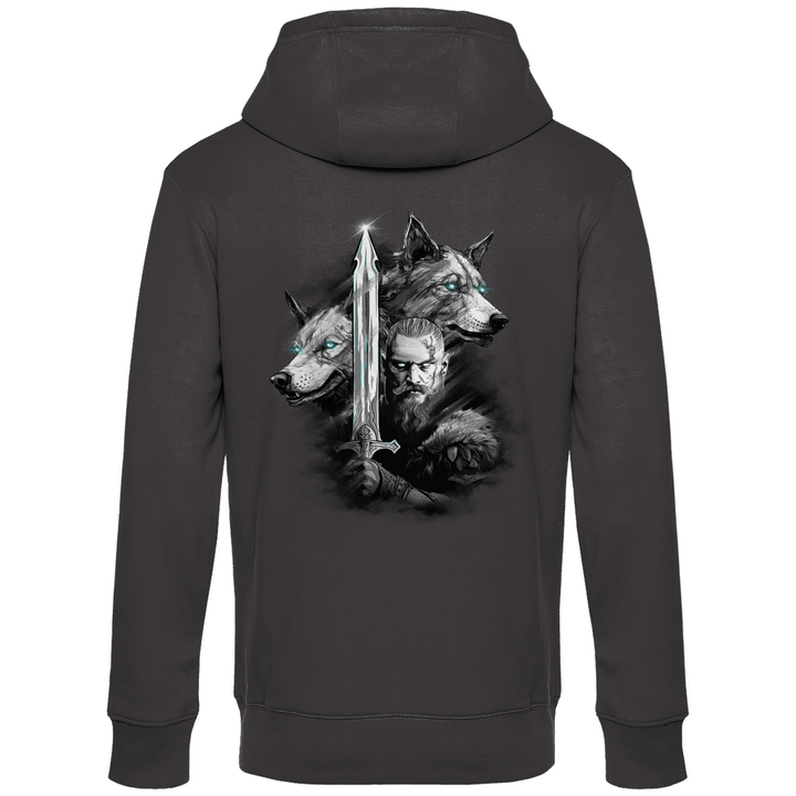 Krieger des Nordens - Herren Hoodie mit Rückendruck - Textilzauber