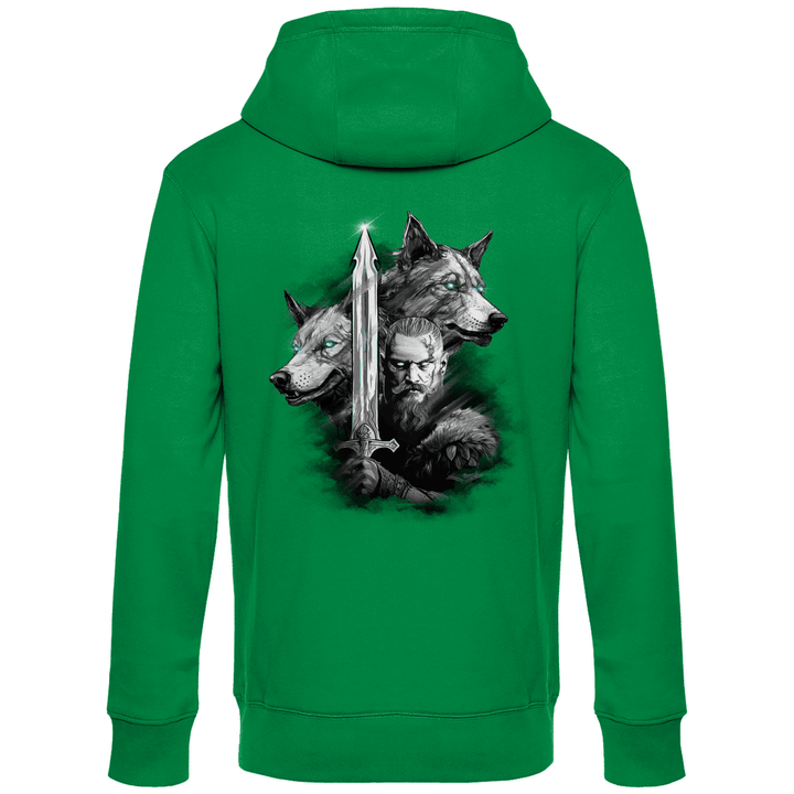 Krieger des Nordens - Herren Hoodie mit Rückendruck - Textilzauber