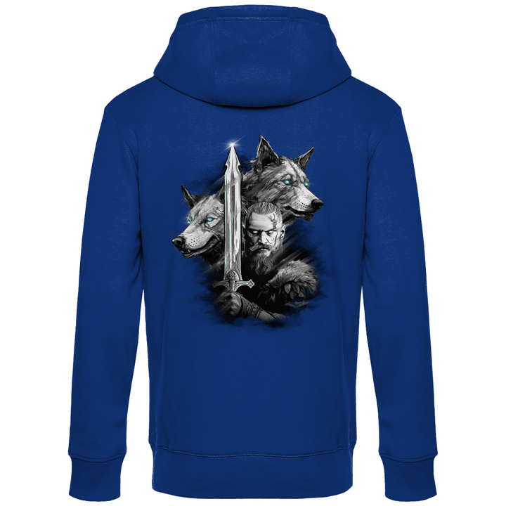 Krieger des Nordens - Herren Hoodie mit Rückendruck - Textilzauber