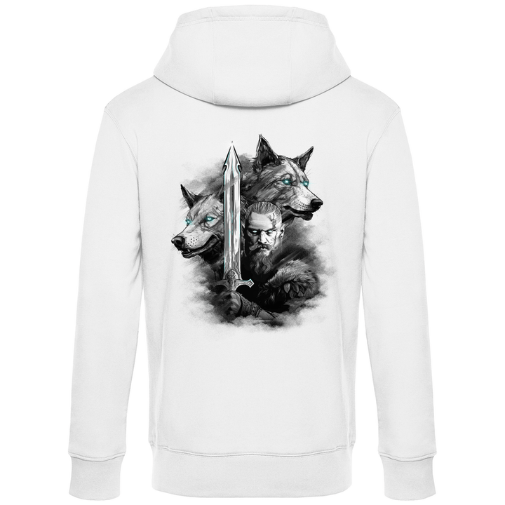 Krieger des Nordens - Herren Hoodie mit Rückendruck - Textilzauber