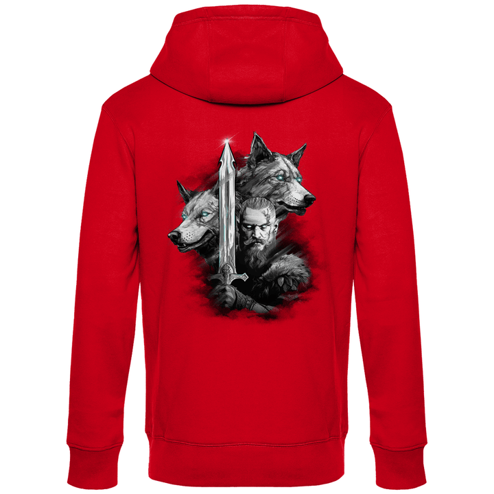 Krieger des Nordens - Herren Hoodie mit Rückendruck - Textilzauber