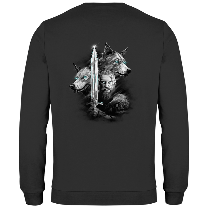 Krieger des Nordens - Herren Sweatshirt mit Rückendruck - Textilzauber