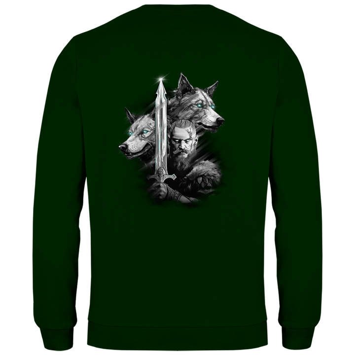 Krieger des Nordens - Herren Sweatshirt mit Rückendruck - Textilzauber