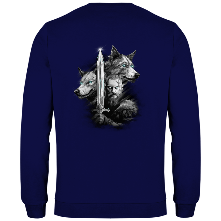 Krieger des Nordens - Herren Sweatshirt mit Rückendruck - Textilzauber