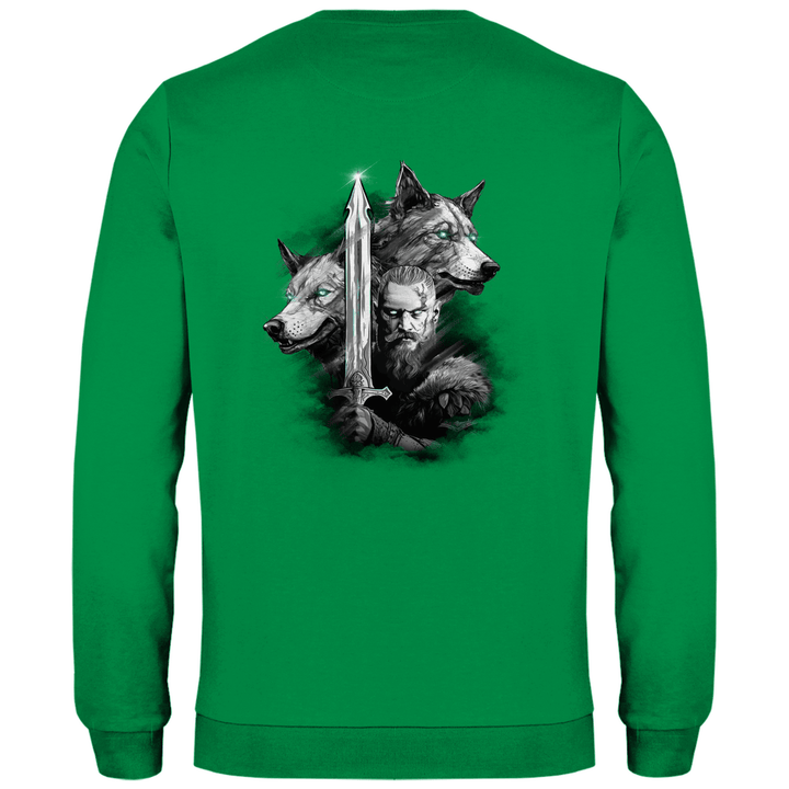 Krieger des Nordens - Herren Sweatshirt mit Rückendruck - Textilzauber