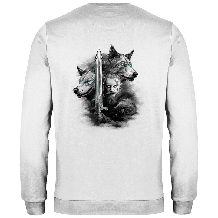 Krieger des Nordens - Herren Sweatshirt mit Rückendruck - Textilzauber