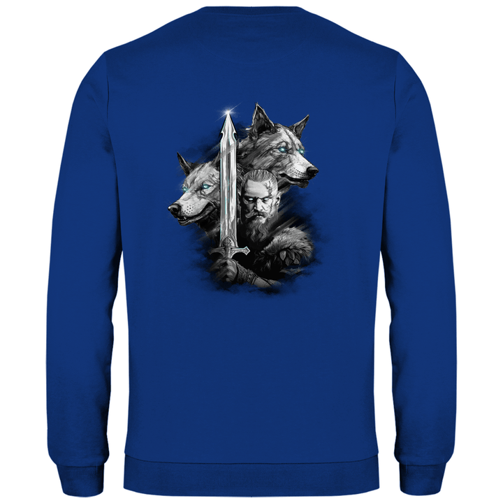 Krieger des Nordens - Herren Sweatshirt mit Rückendruck - Textilzauber