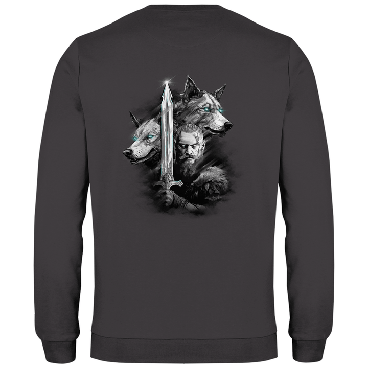 Krieger des Nordens - Herren Sweatshirt mit Rückendruck - Textilzauber