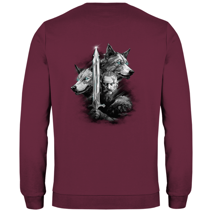Krieger des Nordens - Herren Sweatshirt mit Rückendruck - Textilzauber