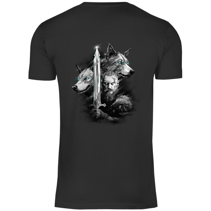 Krieger des Nordens - Herren T - Shirt mit Rückendruck - Textilzauber