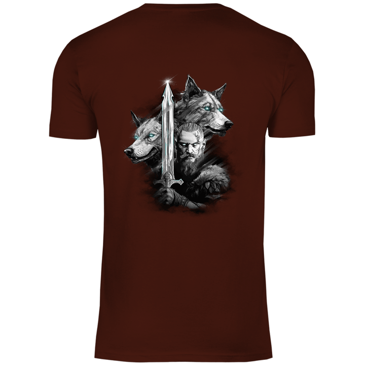 Krieger des Nordens - Herren T - Shirt mit Rückendruck - Textilzauber