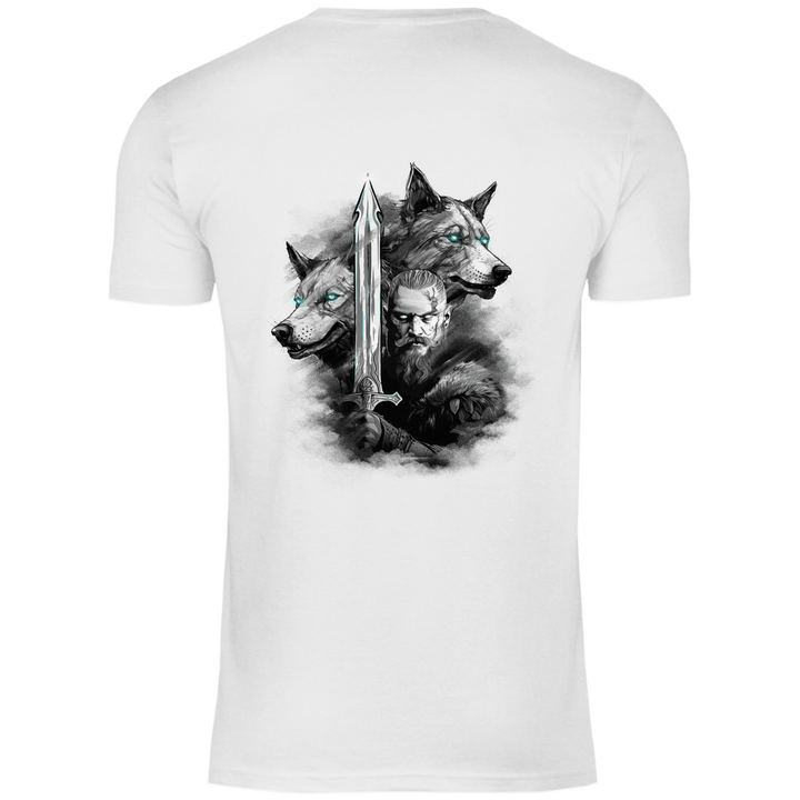Krieger des Nordens - Herren T - Shirt mit Rückendruck - Textilzauber