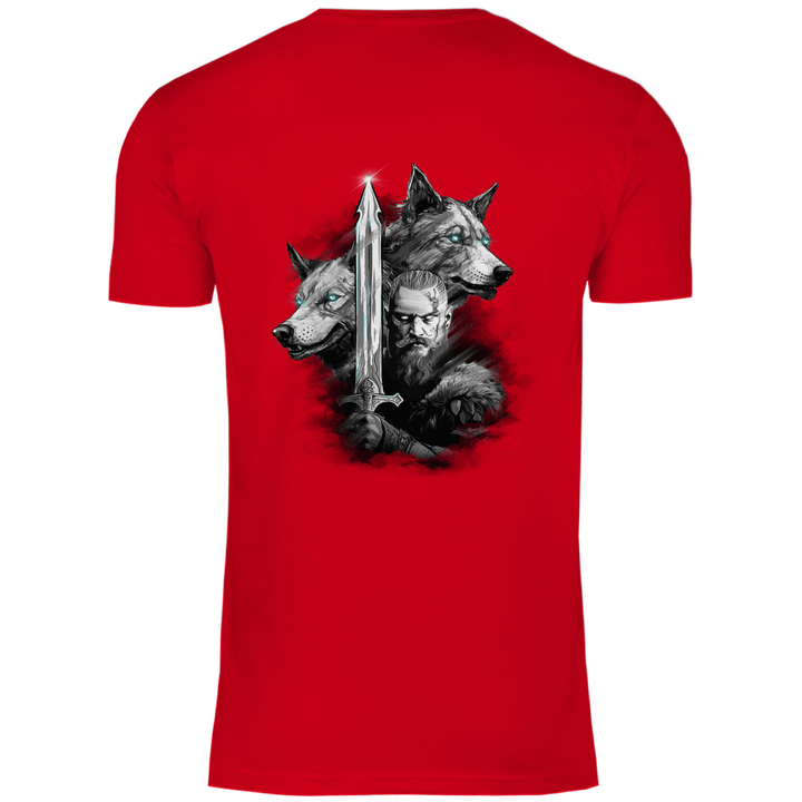 Krieger des Nordens - Herren T - Shirt mit Rückendruck - Textilzauber