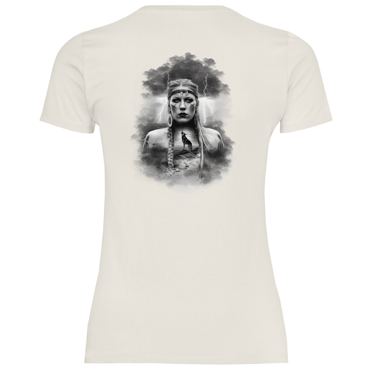 Kriegerin des Nordens - Damen T - Shirt mit Rückendruck - Textilzauber
