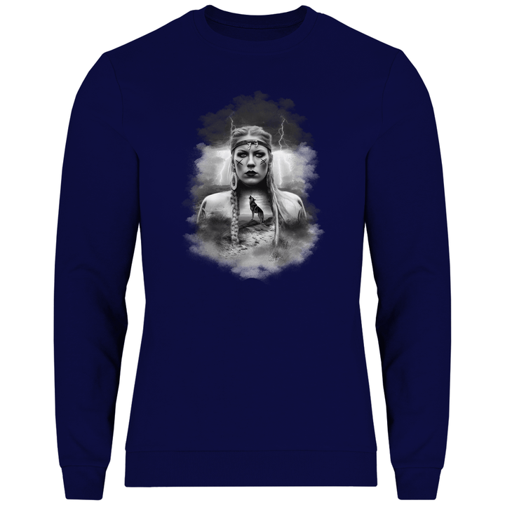 Kriegerin des Nordens - Herren Sweatshirt - Textilzauber