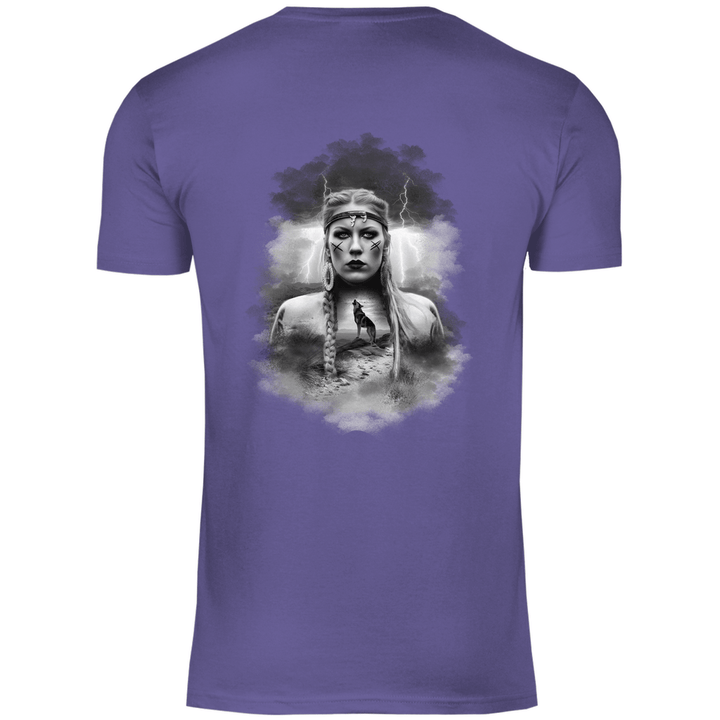 Kriegerin des Nordens - Herren T - Shirt mit Rückendruck - Textilzauber