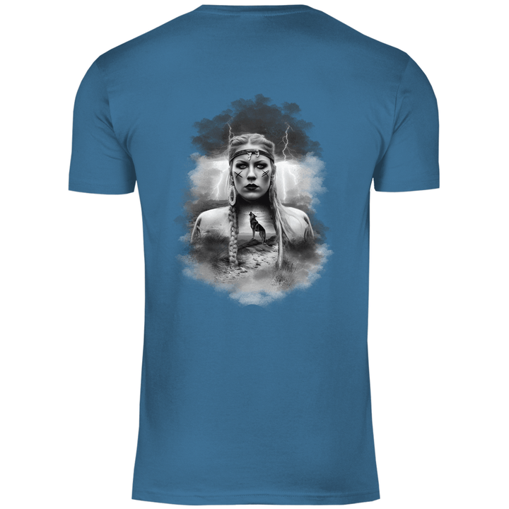 Kriegerin des Nordens - Herren T - Shirt mit Rückendruck - Textilzauber
