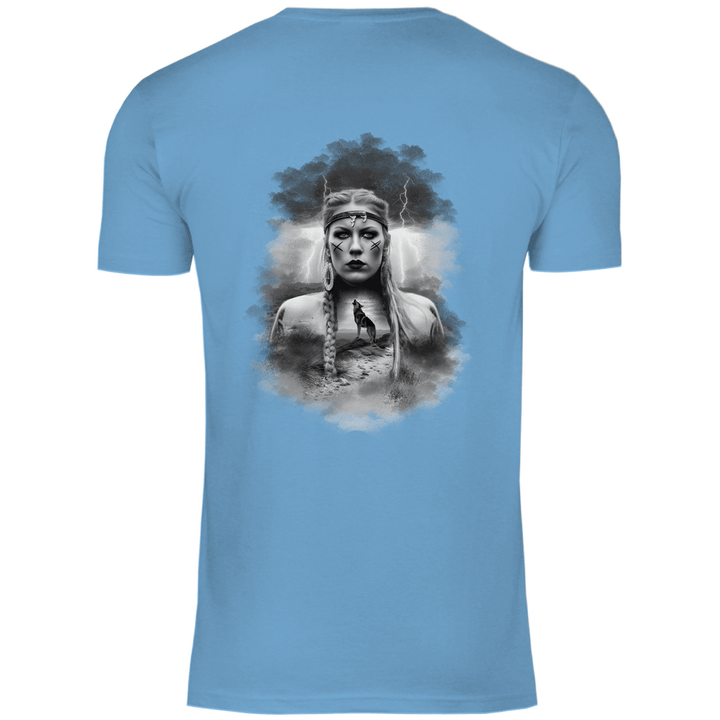 Kriegerin des Nordens - Herren T - Shirt mit Rückendruck - Textilzauber