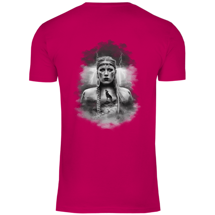Kriegerin des Nordens - Herren T - Shirt mit Rückendruck - Textilzauber