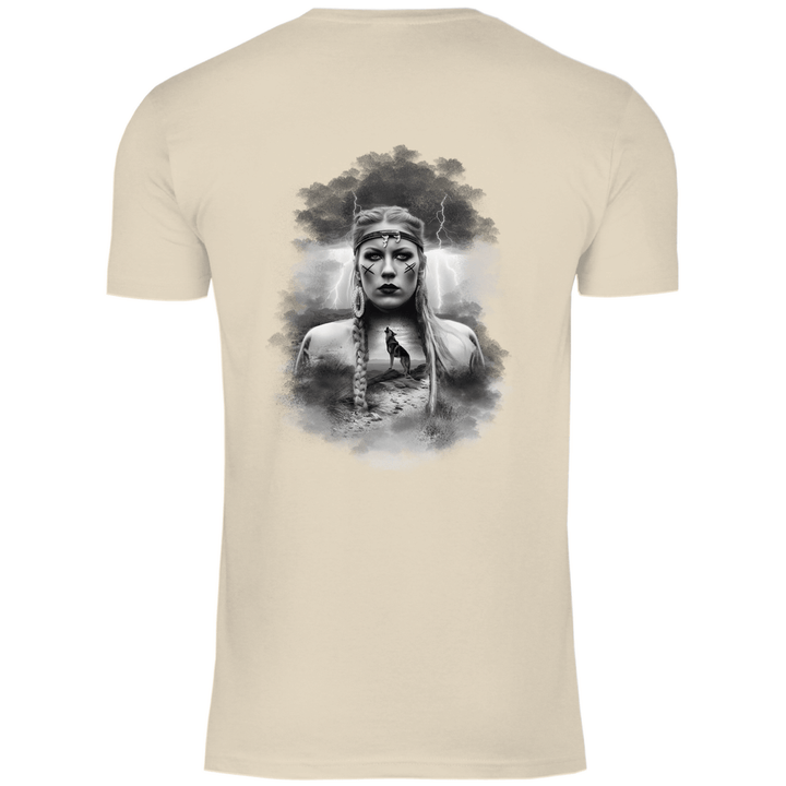 Kriegerin des Nordens - Herren T - Shirt mit Rückendruck - Textilzauber