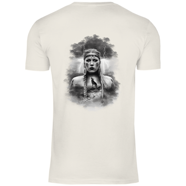 Kriegerin des Nordens - Herren T - Shirt mit Rückendruck - Textilzauber