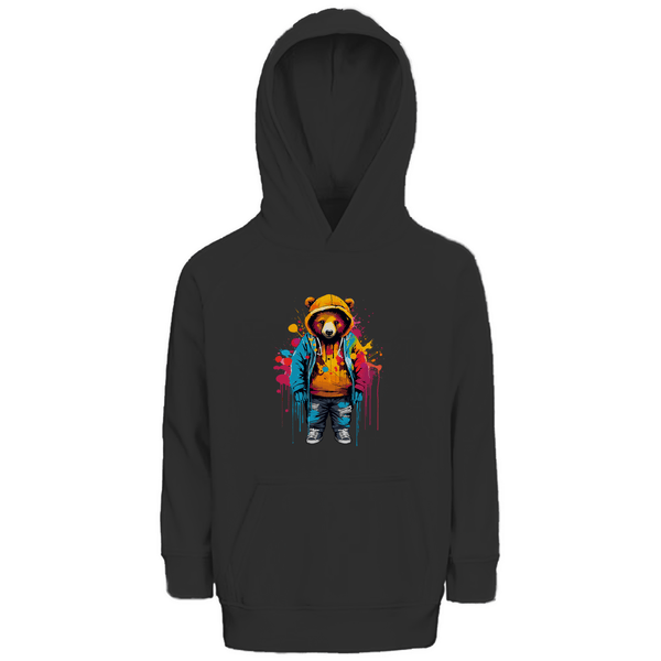 KunterBär - Premium Bio Kinderhoodie - Textilzauber