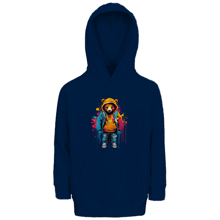 KunterBär - Premium Bio Kinderhoodie - Textilzauber