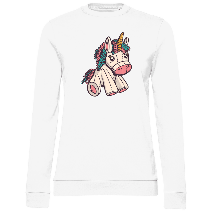 Kuscheltier - Einhorn - Damen Sweatshirt - Textilzauber