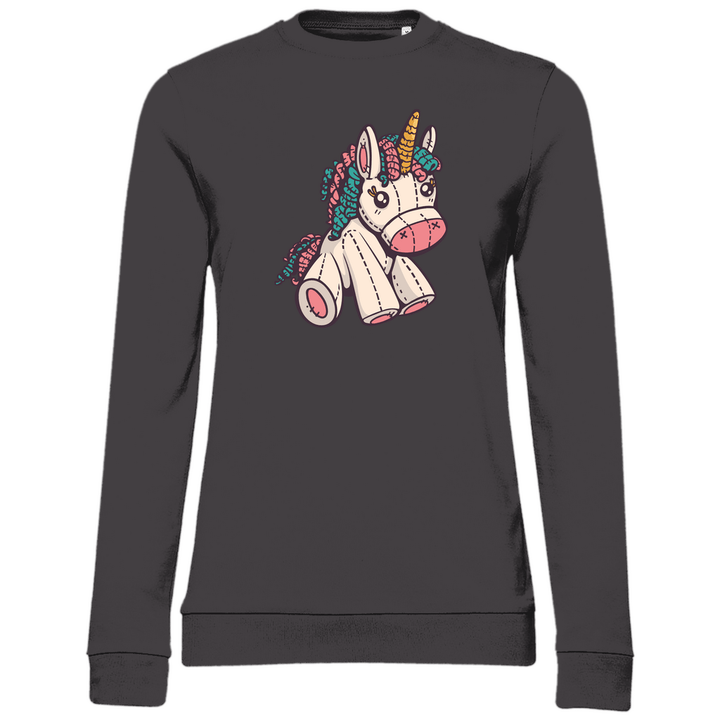Kuscheltier - Einhorn - Damen Sweatshirt - Textilzauber
