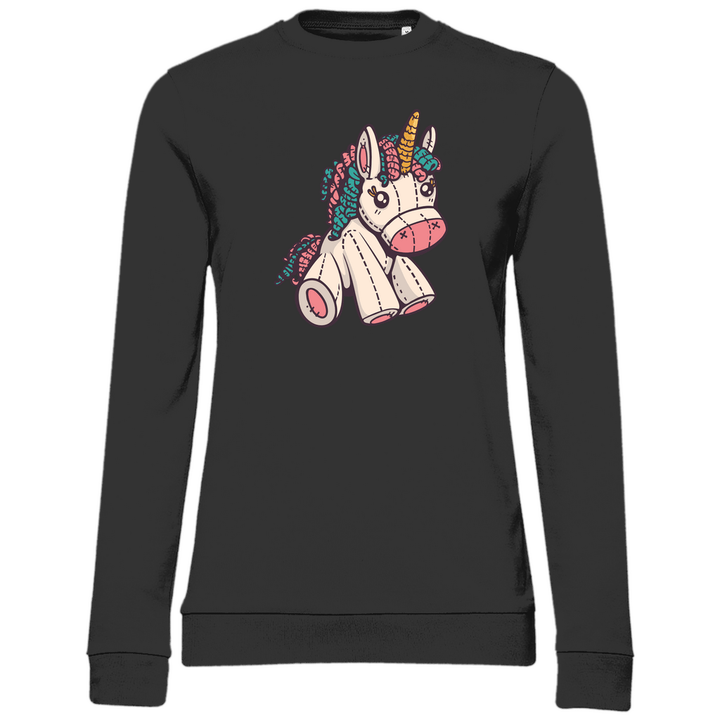 Kuscheltier - Einhorn - Damen Sweatshirt - Textilzauber