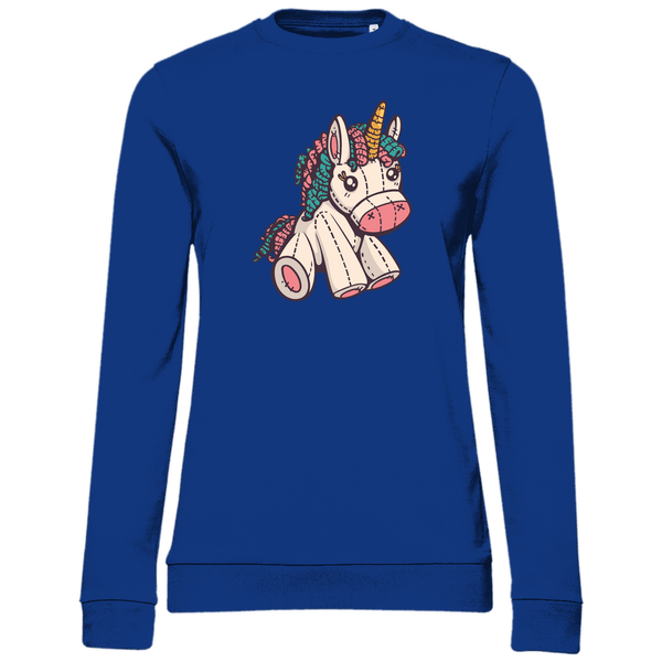 Kuscheltier - Einhorn - Damen Sweatshirt - Textilzauber