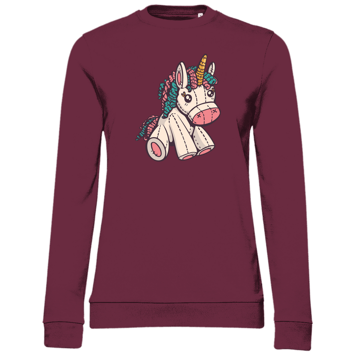 Kuscheltier - Einhorn - Damen Sweatshirt - Textilzauber