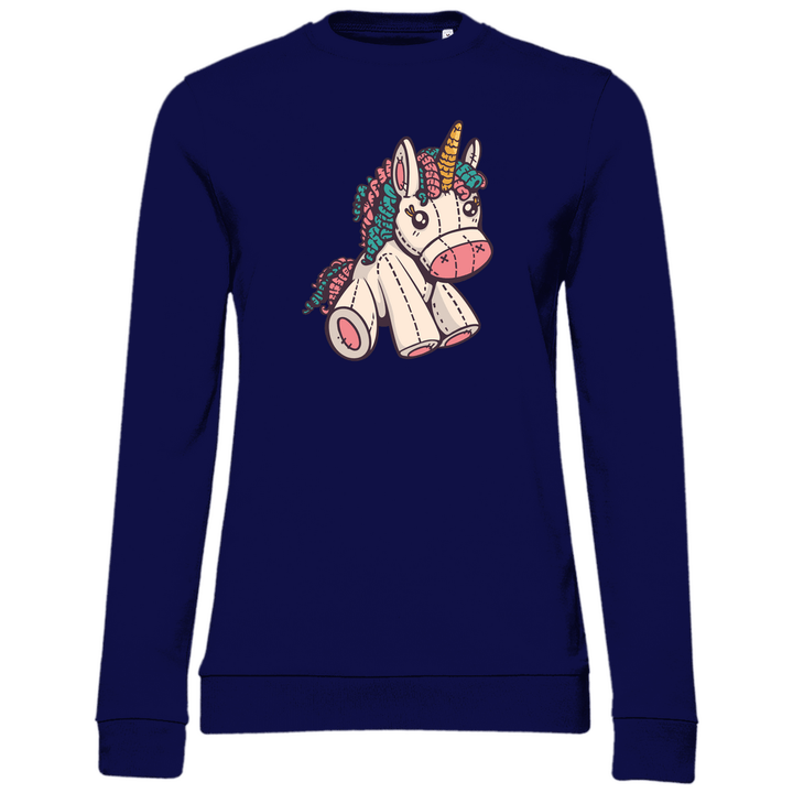 Kuscheltier - Einhorn - Damen Sweatshirt - Textilzauber