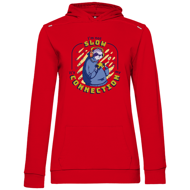 Langsamer Sloth - Damen Hoodie - Textilzauber