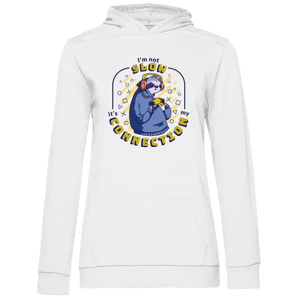 Langsamer Sloth - Damen Hoodie - Textilzauber