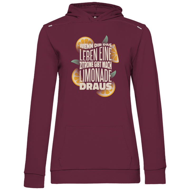 Leben und Limonade - Damen Hoodie - Textilzauber