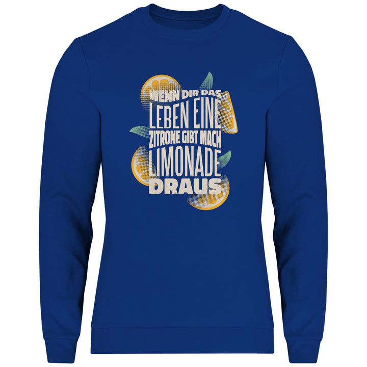 Leben und Limonade - Herren Sweatshirt - Textilzauber
