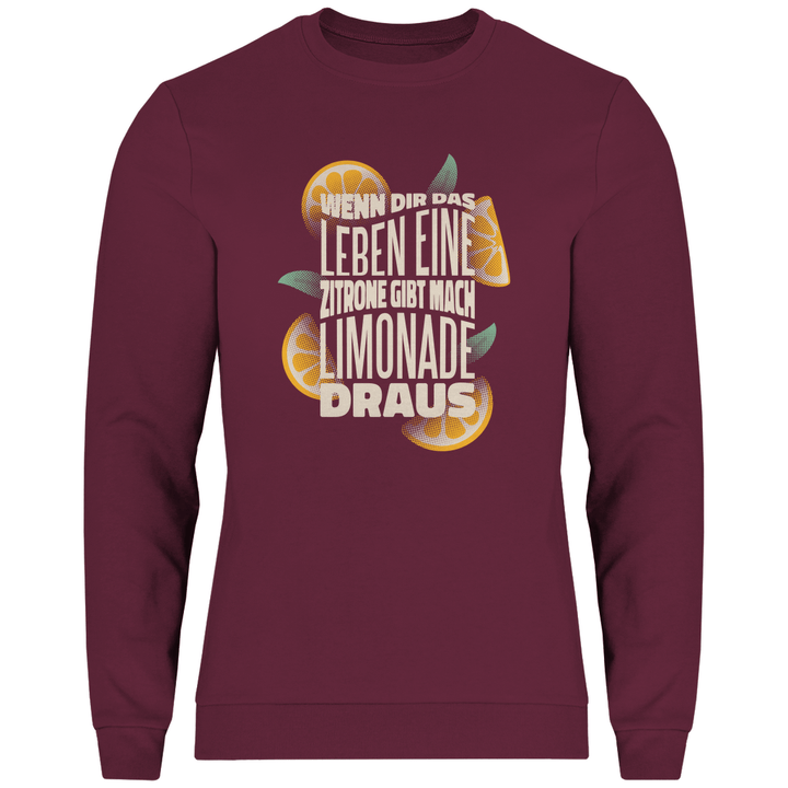 Leben und Limonade - Herren Sweatshirt - Textilzauber