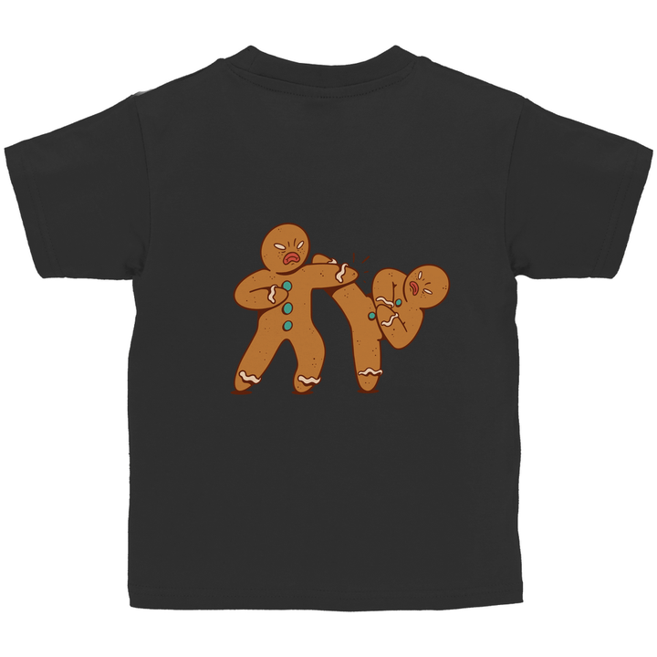 Lebkuchenmänner - Kinder T - Shirt mit Rückendruck - Textilzauber