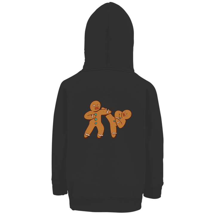 Lebkuchenmänner - Premium Bio Kinderhoodie mit Rückendruck - Textilzauber