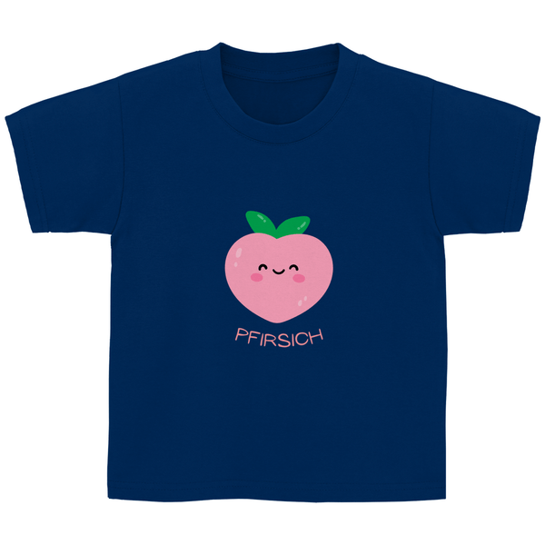 Lieber Pfirsich - Kinder T - Shirt - Textilzauber