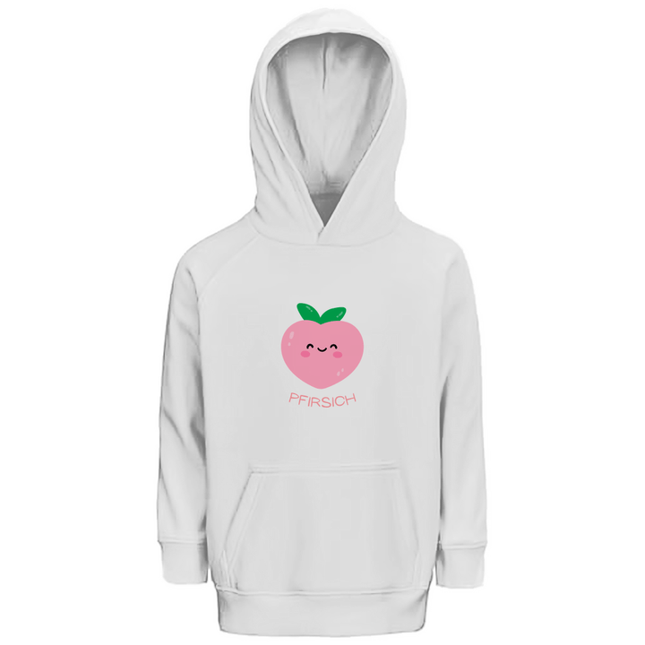 Lieber Pfirsich - Premium Bio Kinderhoodie - Textilzauber
