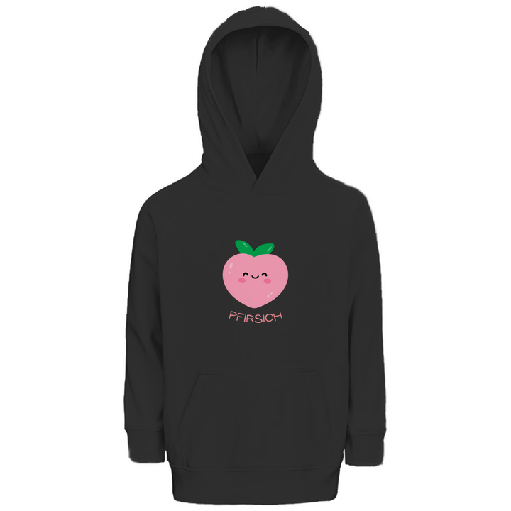 Lieber Pfirsich - Premium Bio Kinderhoodie - Textilzauber