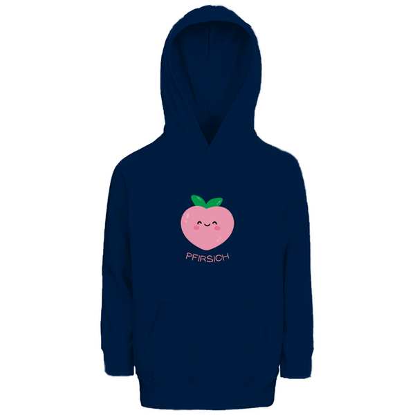 Lieber Pfirsich - Premium Bio Kinderhoodie - Textilzauber